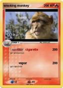 smoking monkey smoking monkey
