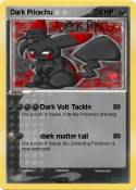 Dark Pikachu Dark Pikachu