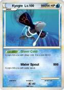 Kyogre Lv.100 99 Kyogre Lv.100