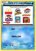 VOTE IF U LOVE FOOD VOTE IF U LOVE