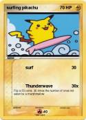 surfing pikachu