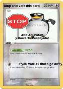 Stop and vote this card Stop and vote