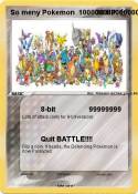 So meny Pokemon
