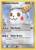 Snowman Pikachu Snowman Pikachu