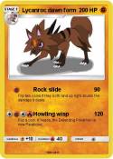 Lycanroc dawn form Lycanroc dawn