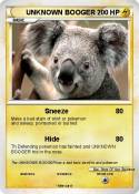UNKNOWN BOOGER