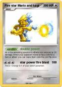 Fire star Mario