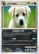 evil puppy