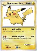 Pikachu want
