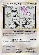 arceus arguing