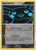 Dark Pikachu Dark Pikachu