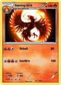 flaming bird