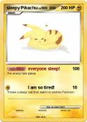sleepy Pikachu