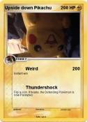 Upside down Pikachu Upside down