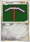 Iron picaxe