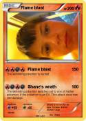 Flame blast