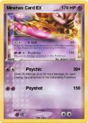 Mewtwo Card EX