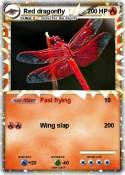 Red dragonfly