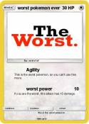 worst pokemon