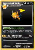 Gideon's Dark Raichu Gideon's Dark