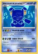 blue musical picachu blue musical