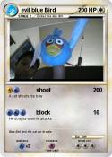 evil blue Bird