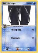 Pair of thongs