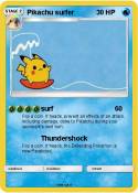 Pikachu surfer