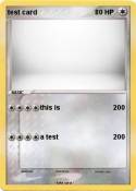 test card test card