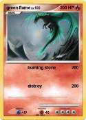 green flame