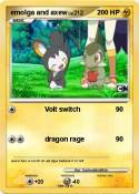 emolga and axew