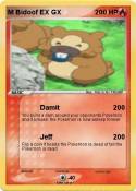 M Bidoof EX GX