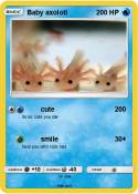 Baby axolotl