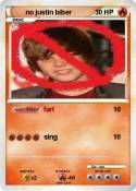 no justin biber