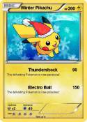 Winter Pikachu Winter Pikachu