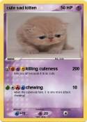 cute sad kitten