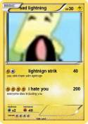 sad lightning
