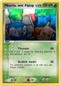 Pikachu and Piplup LVX Pikachu and