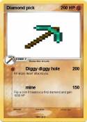 Diamond pick Diamond pick