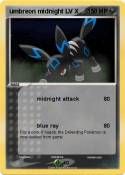 umbreon midnight LV X umbreon