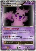Dark Pikachu Dark Pikachu