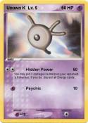 Unown K Lv. 9