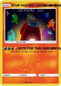 STOP POSTiNG CARDS HERE! WERE GONNA STOP POSTiNG