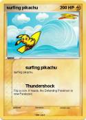 surfing pikachu