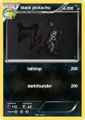 black pickachu