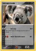 evil dark koala