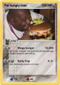 Fat hungry man