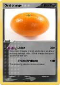 Oval orange