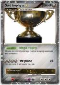 Gold trophy