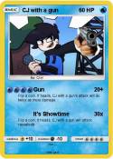 CJ with a gun